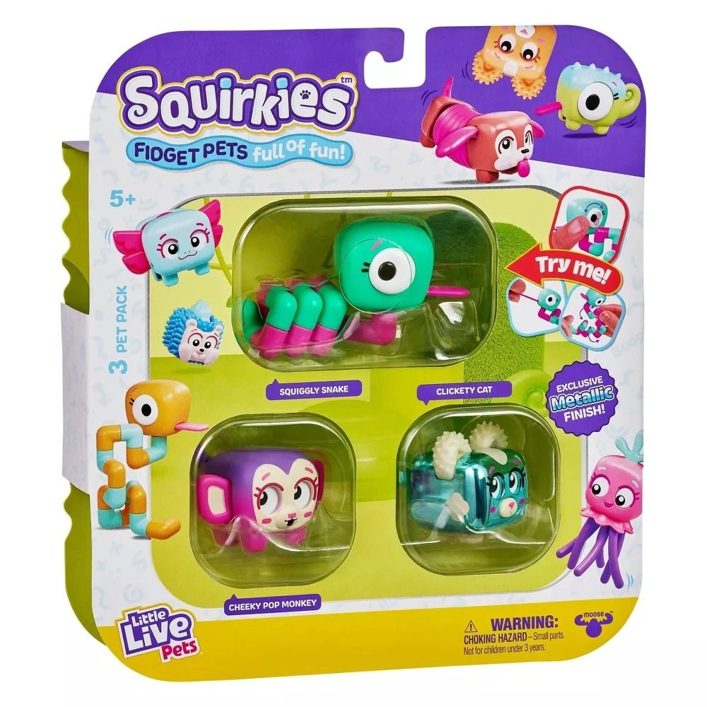 Squirkies - Clickety Cat 3 Pack