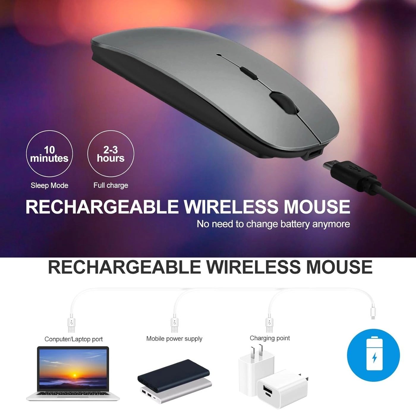 Rechargeable Mouse - Bluetooth