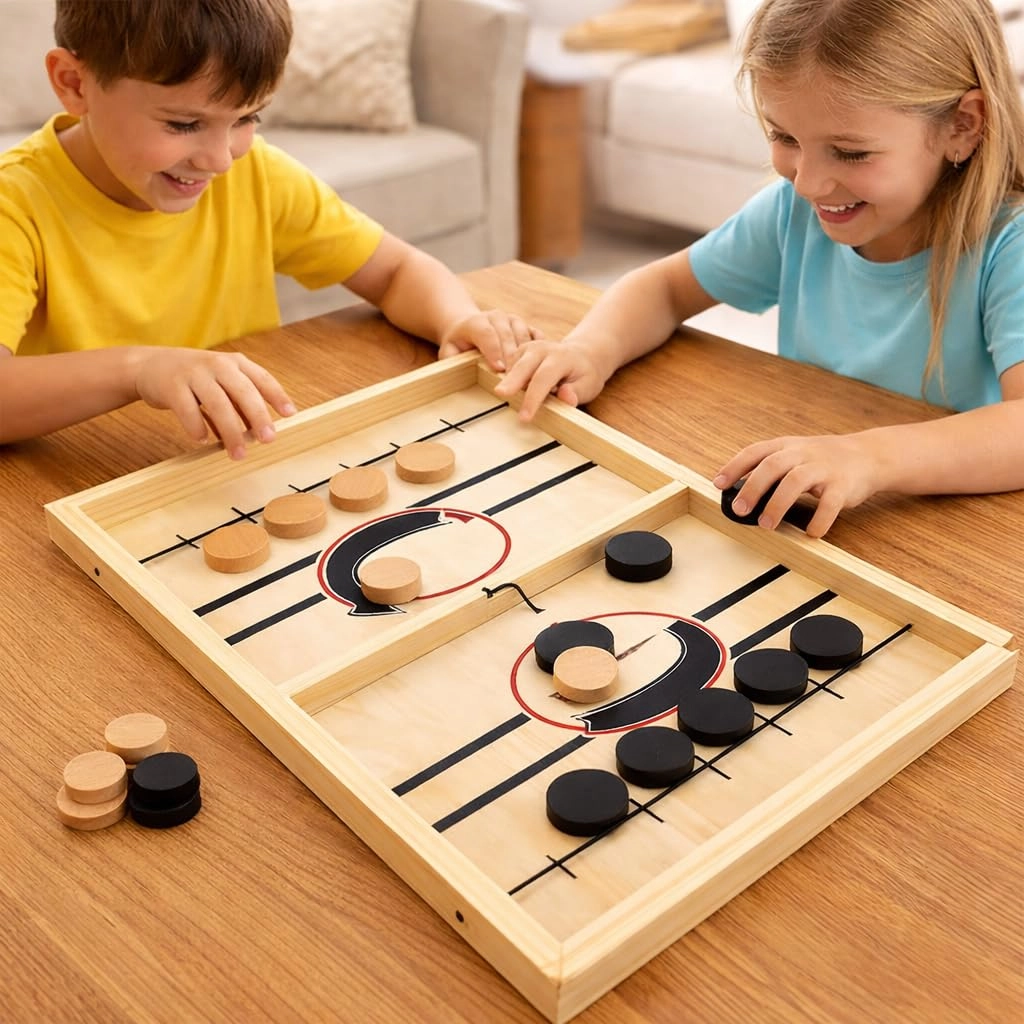 Amisha Gift Gallery String Hockey - Wooden 3 in 1