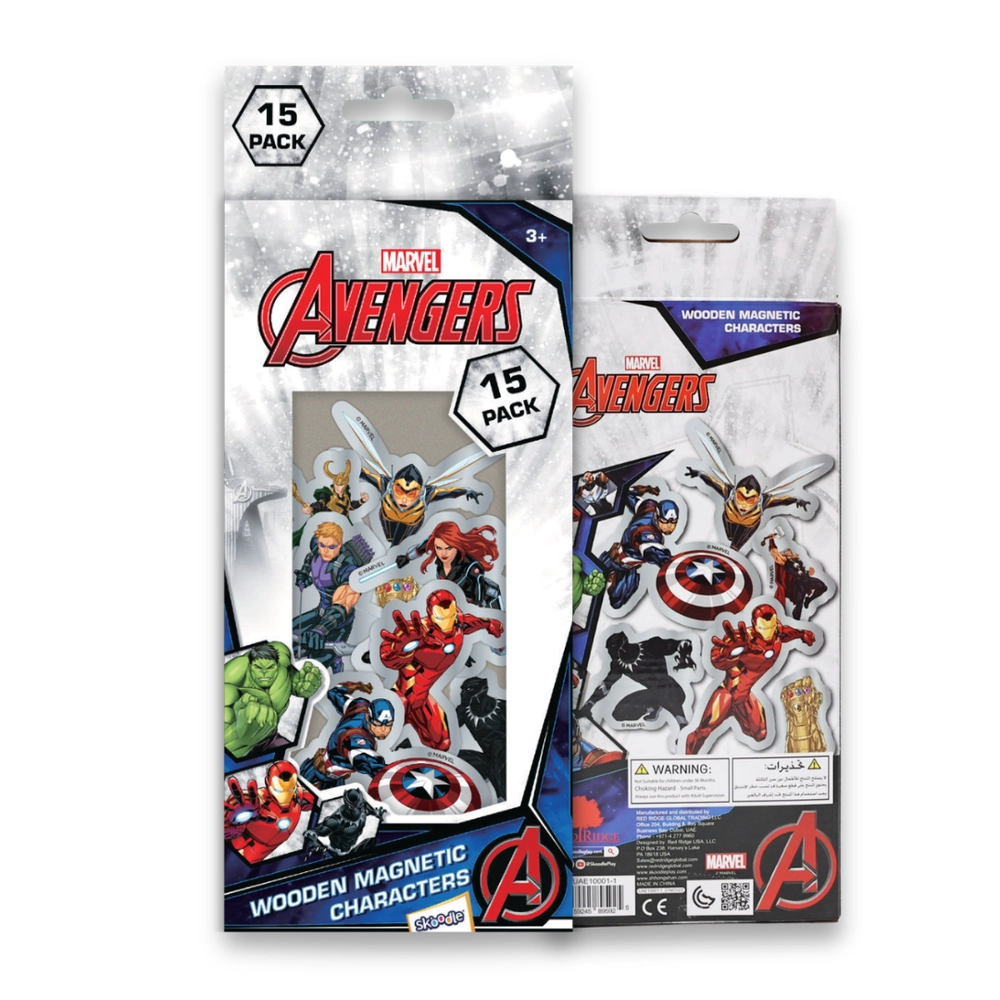 Avengers Wooden Magenetic Characters Set (40761363-100011) 15 pcs