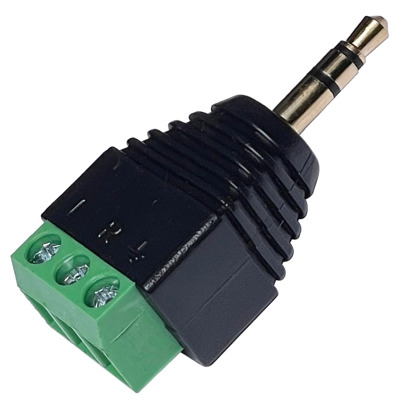 3.5mm Stereo TRS Male Plug to AV Screw Audio Terminal - Solder-Free Quick Screw Connection 10 Pack