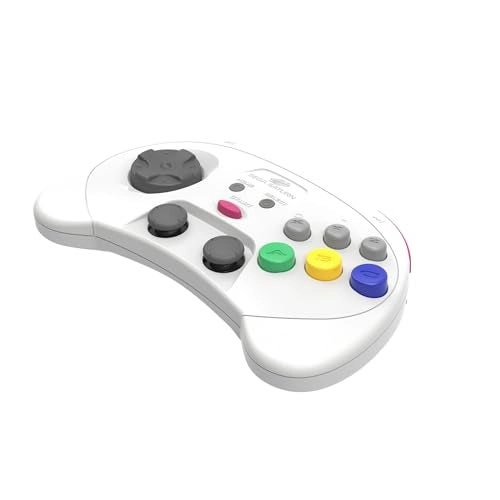 Sega Saturn Wireless Controller - White SEGA Genesis SEGA Genesis Mini PC Mac PS3 Switch