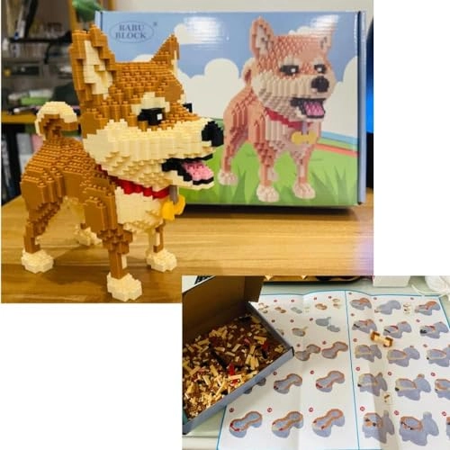 Building Block Animal Bricks Dog Shiba Inu - 1850 pcs