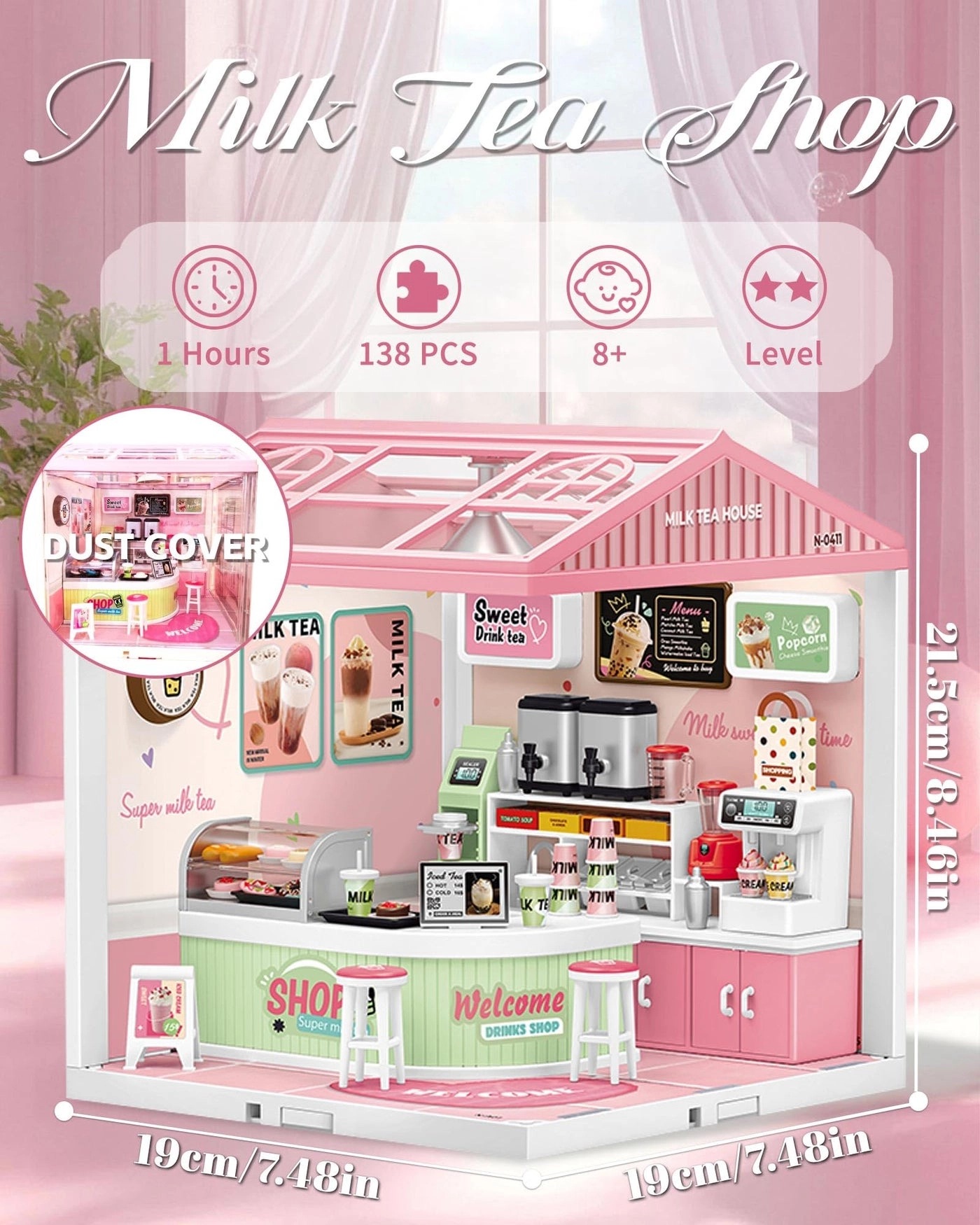 DIY Miniature House Kit - Vintage Coffee Shop
