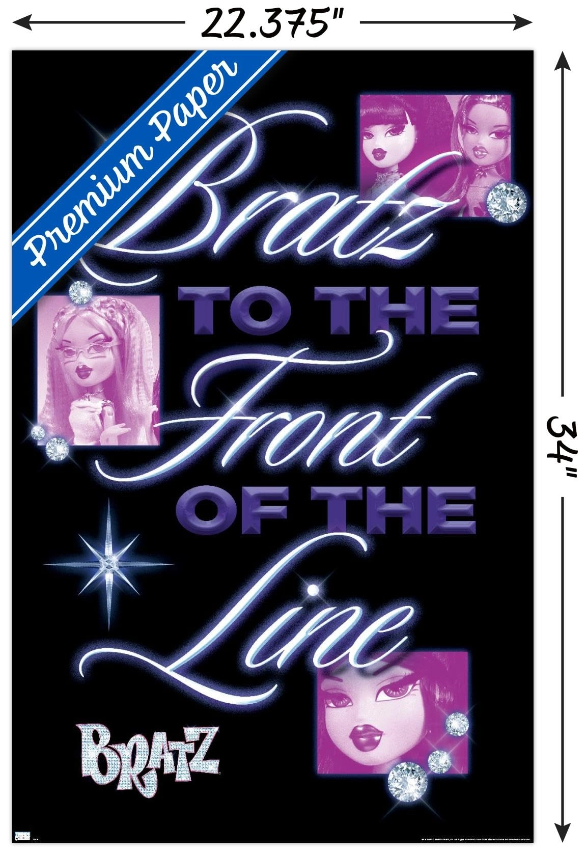 Bratz: Girls Nite Out - Front Of The Line Wall Poster - Paper 34"L x 22.4"W