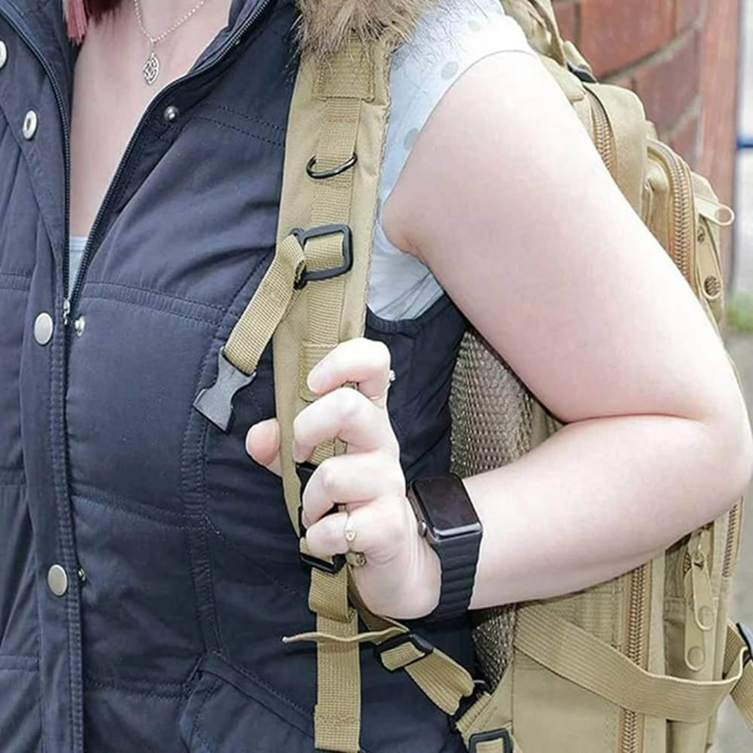 Leather Magnetic Link Watch Band for Apple Watch - 44/45mm