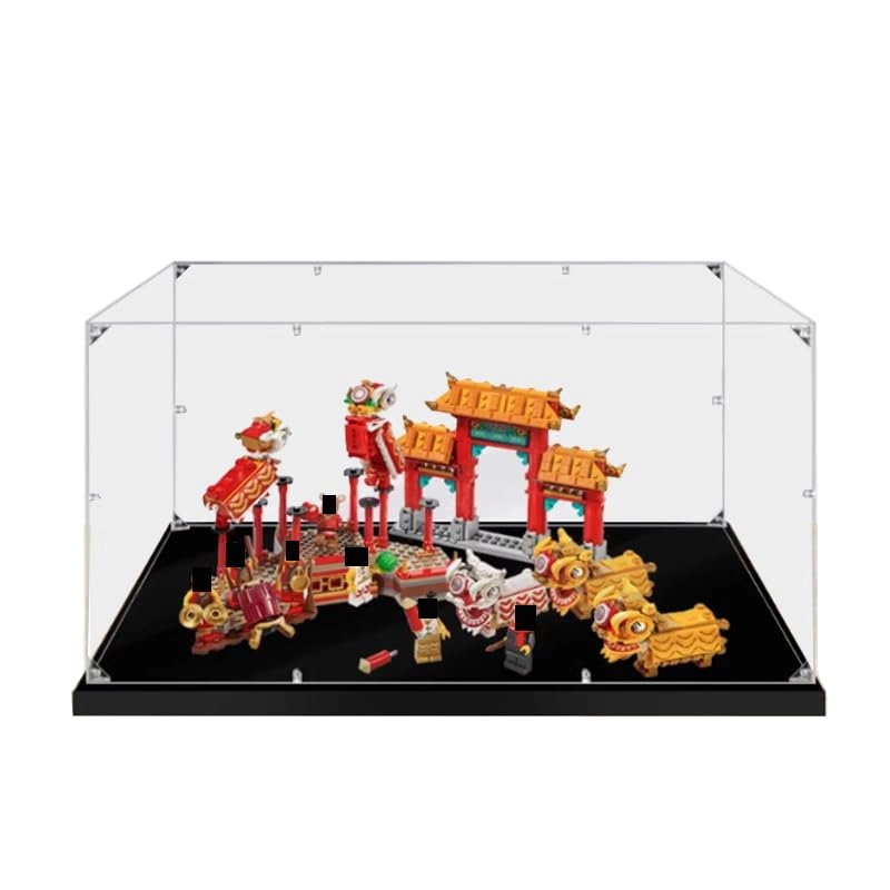 HCAEIOFJ Clear Acrylic Display Case - for Lego 80104 80105 35x30x25cm