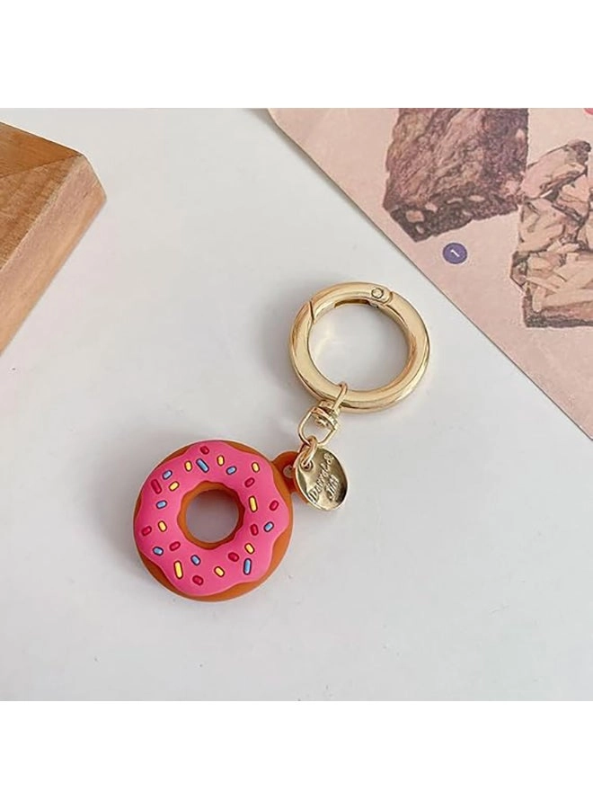 2 Pack Silicone AirTag Case - Cute Donut Design