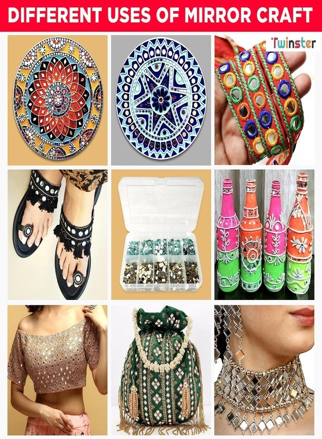 Mirrors for Craft Work - 1500 pieces