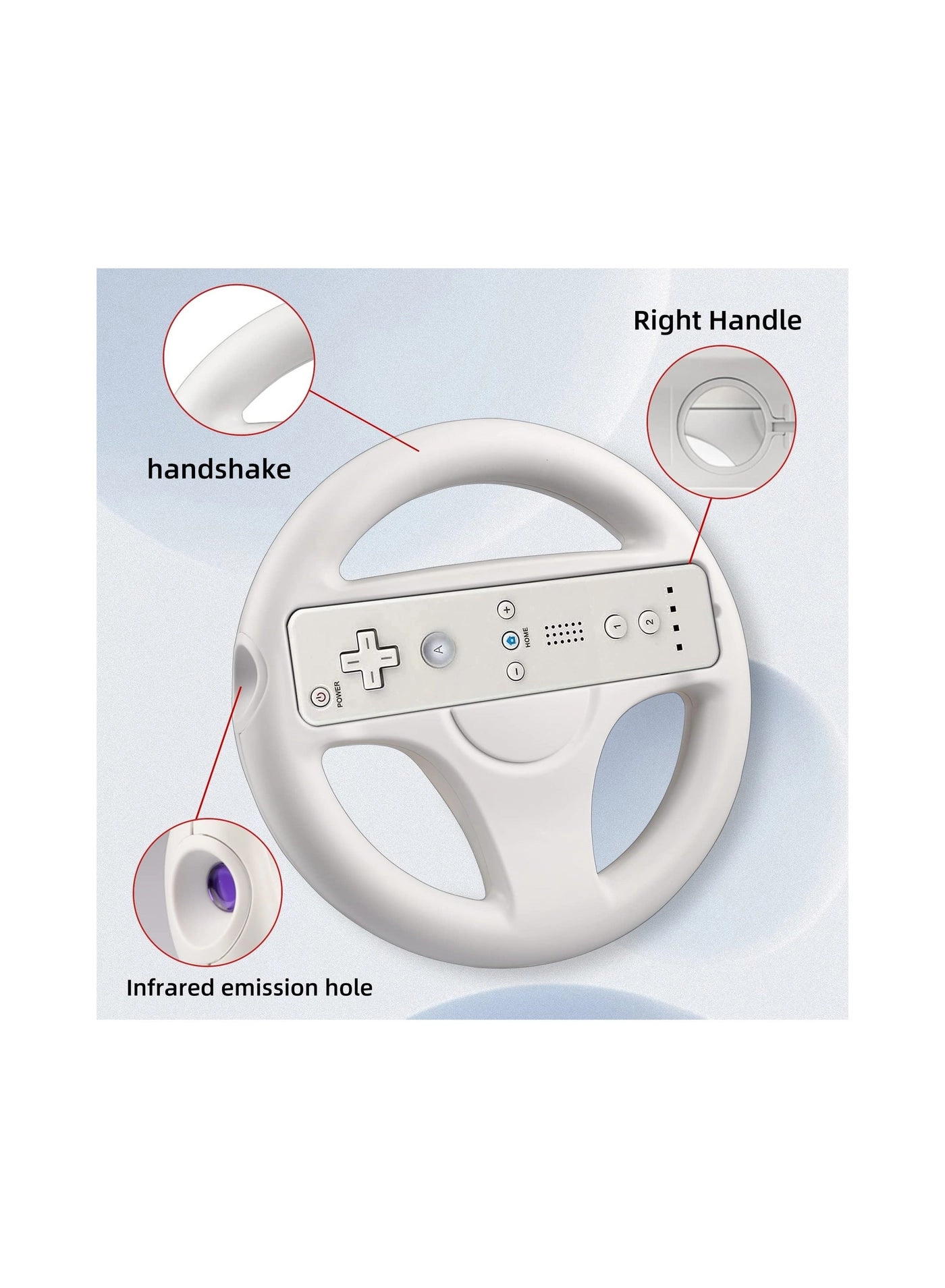 Steering Wheel Racing Wheel - Wii/Wii U 2 Pack