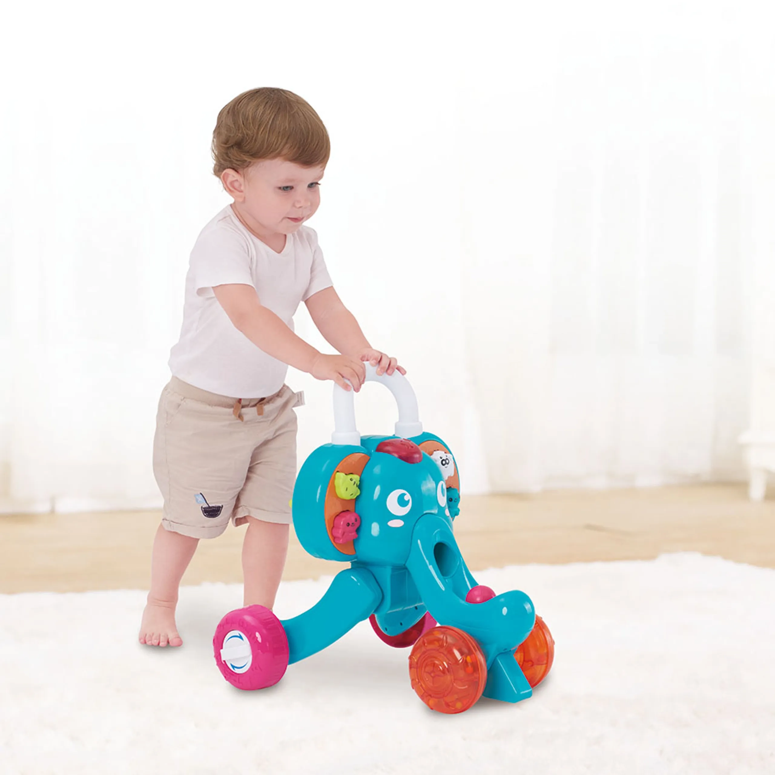 Elephant Baby Walker - 12 months and older 3x AA batteries