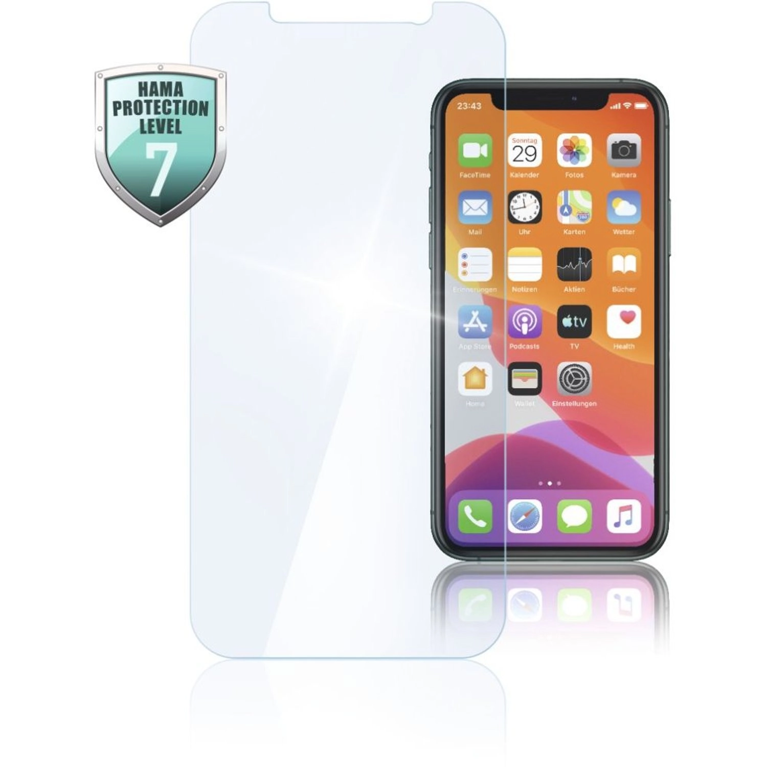 Hama Clear Glass Screen Protector for iPhone 12 Mini