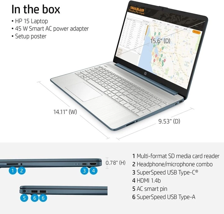 15 Business - 15.6'' Ryzen 5 5500U 32GB DDR4 1TB SSD + Durlyfish USB Card - 32GB