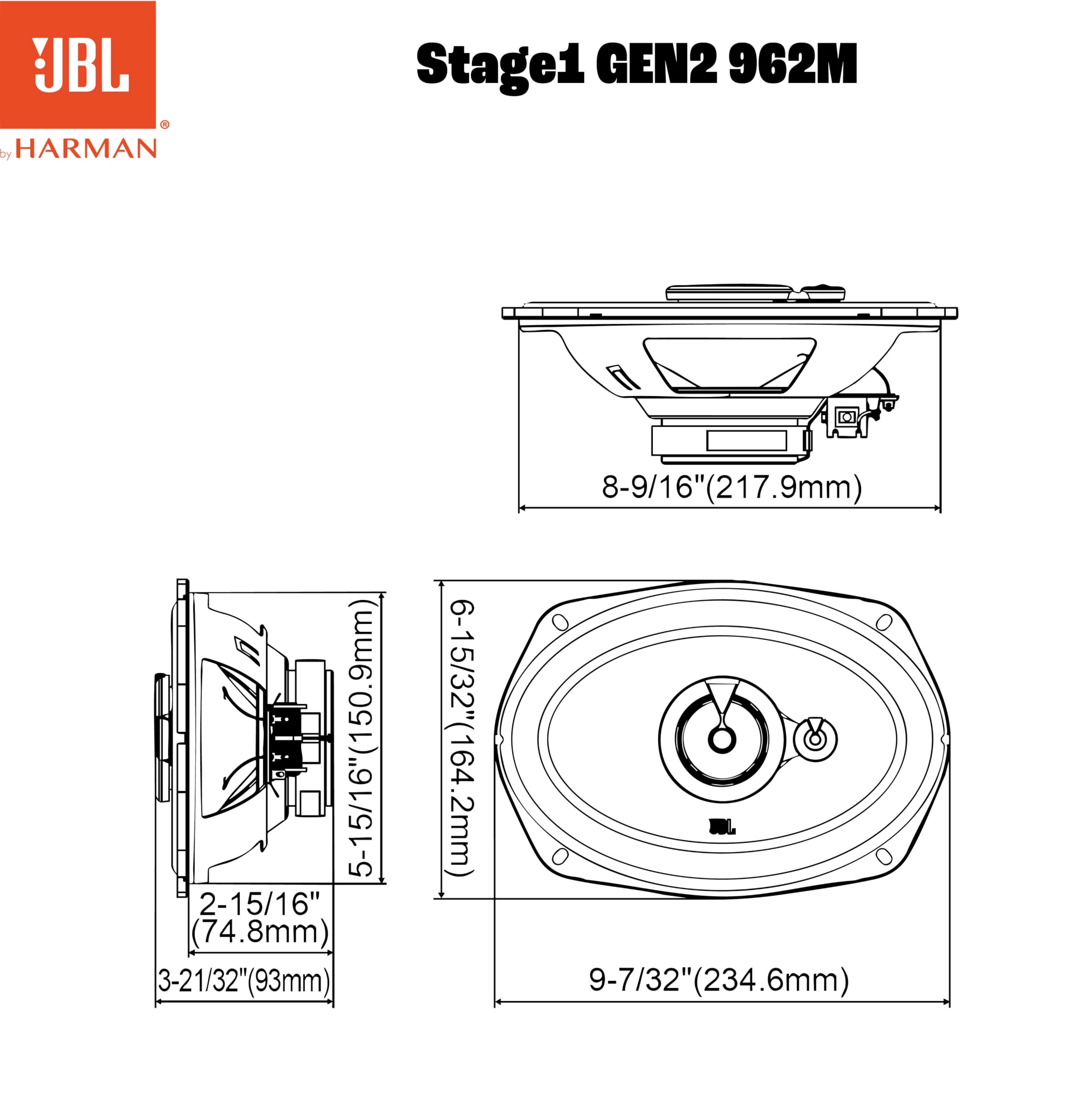 Stage1 962M - 152mm 3-Way Coaxial