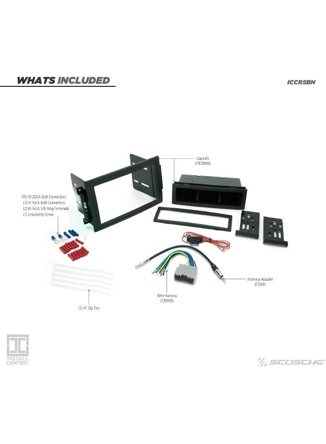 ICCR5BN - Complete Basic Installation Solution for 2004-2009 Chrysler, Dodge & Jeep