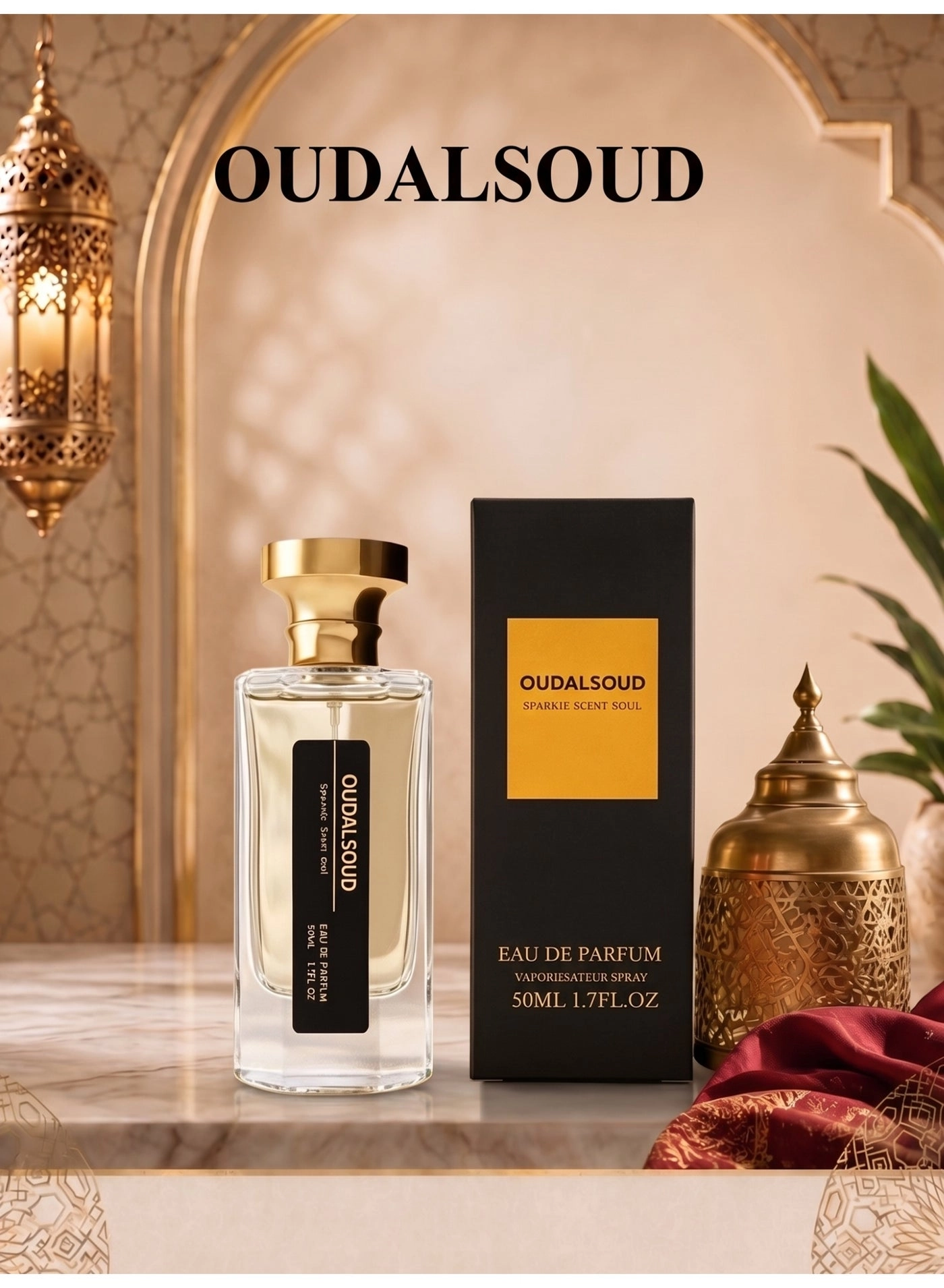 OUDALSOUD Amber Oud Musk Eau de Parfum 50ml