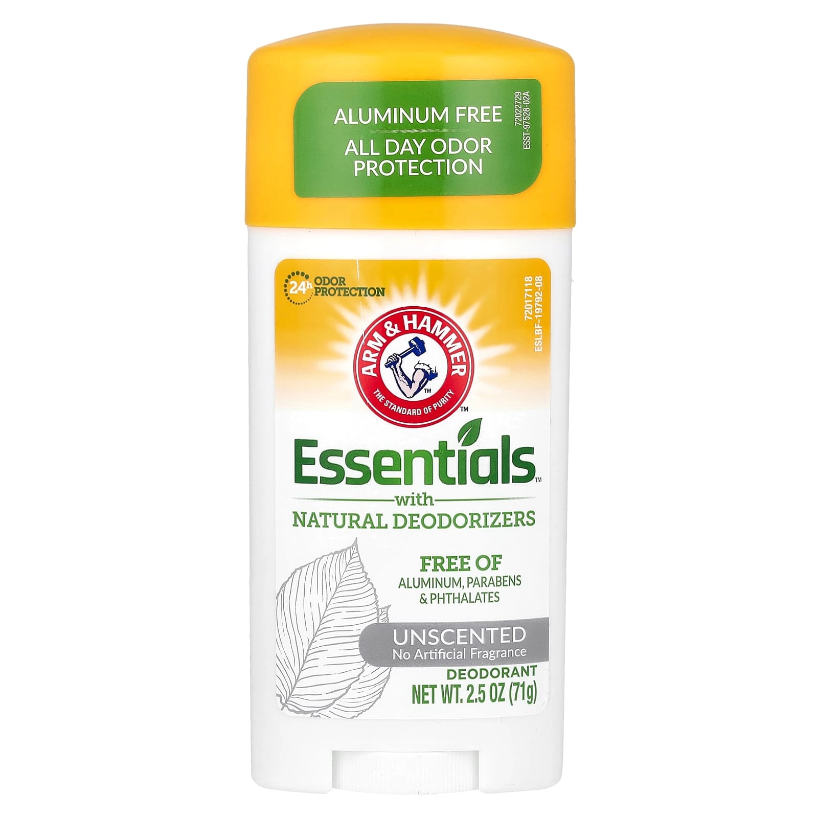 Essentials Solid Deodorant - Unscented 71.24 gram Pack