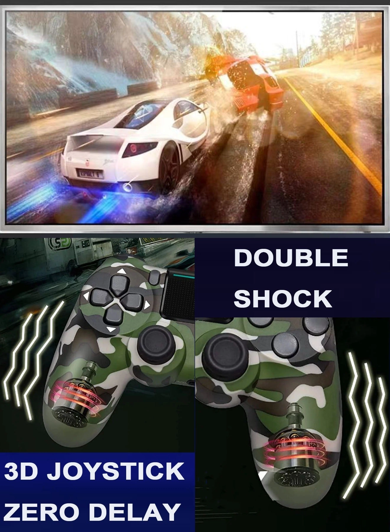 DualShock 4 Wireless Controller (PS4) Green Camouflage