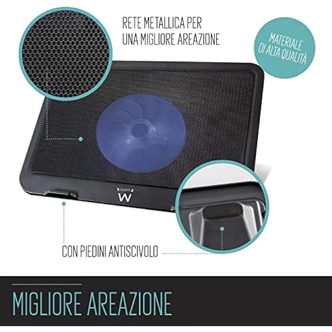 LAPTOP COOLING PAD - 12-17 INCH 6 QUIET FANS