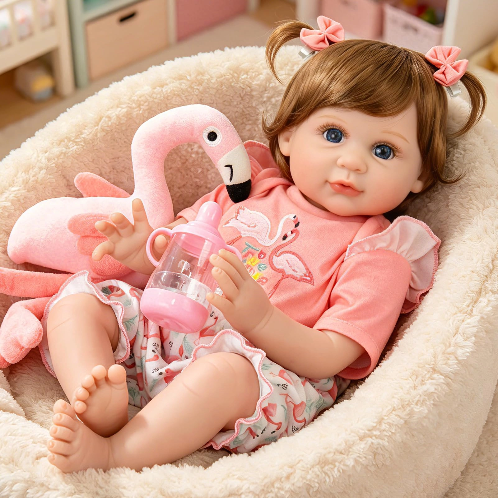 Aori Reborn Baby Doll - 22 Inch Cotton Vinyl African American Ages 3+