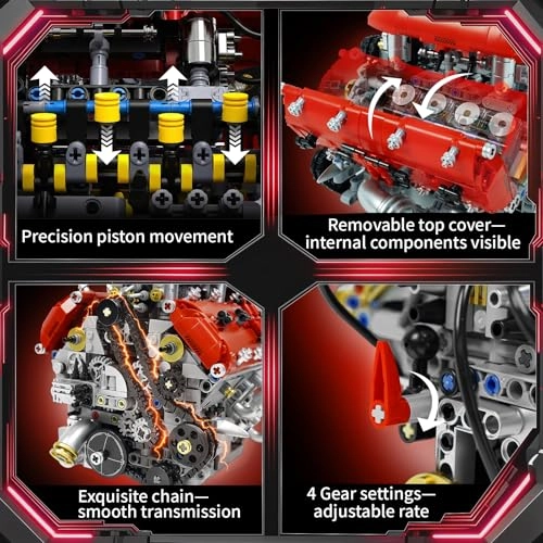 V8 Engine Model Kit - 1 pcs