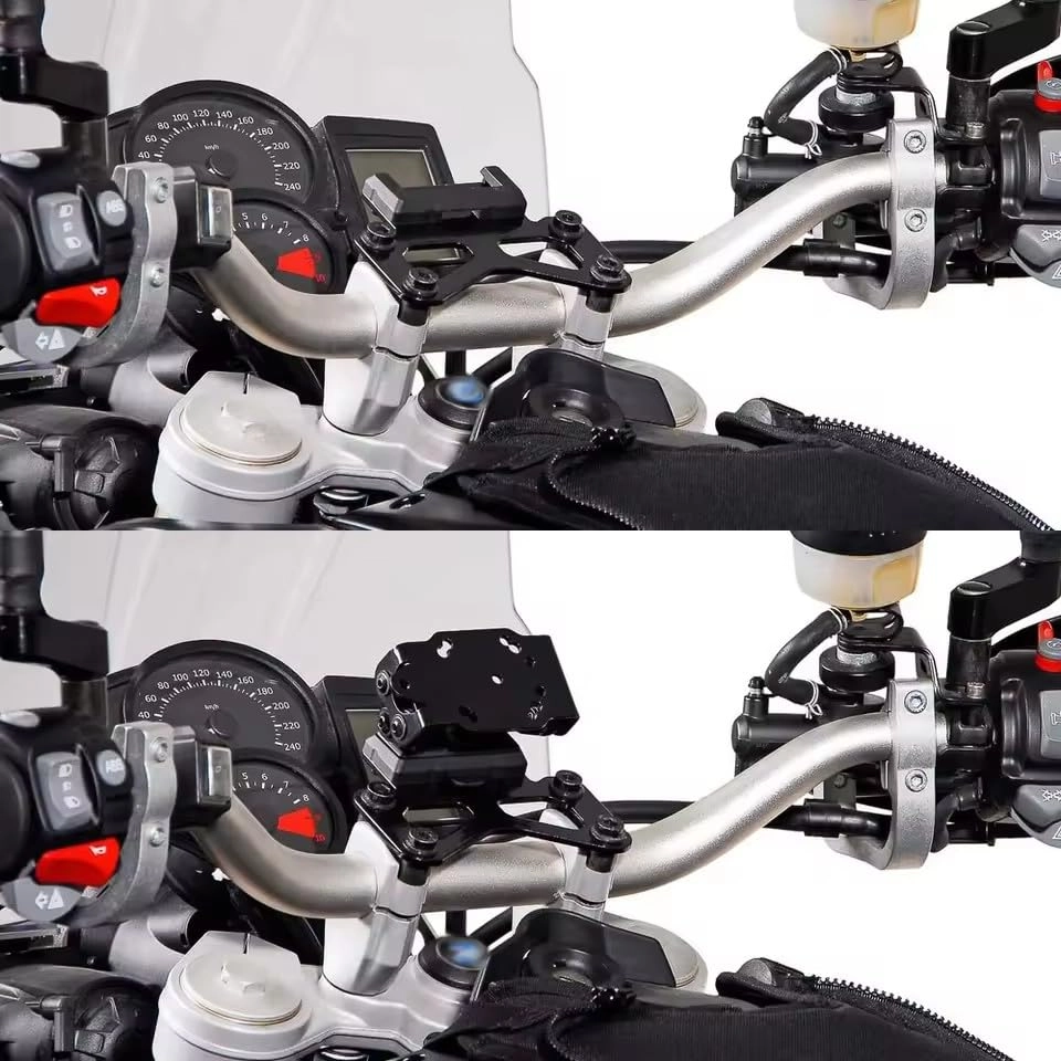 Handlebar Risers Mobile Phone Bracket - BMW F650GS F700GS F800GS