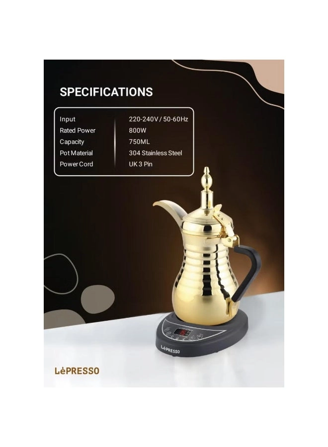 Electric Arabic Coffee Maker - 800W 0.75L