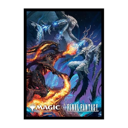 Final Fantasy x Universes Beyond Bahamut and Ifrit Deck Protector Sleeves - 100pcs Gift Bundle