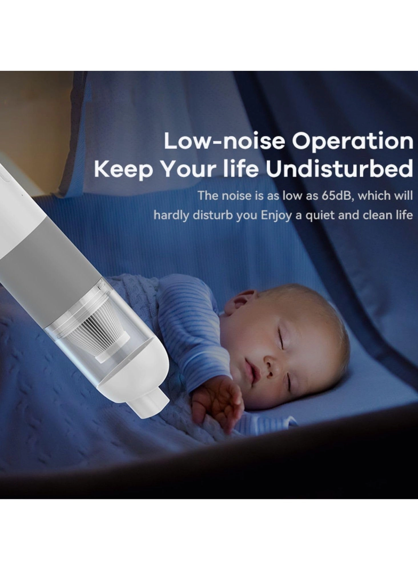 Car Vacuum Cleaner - 2-in-1 4000pa 3000mAh