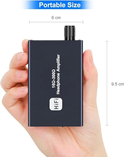 Headphone Amplifier - Two-Stage Gain Switch USB Rechargeable