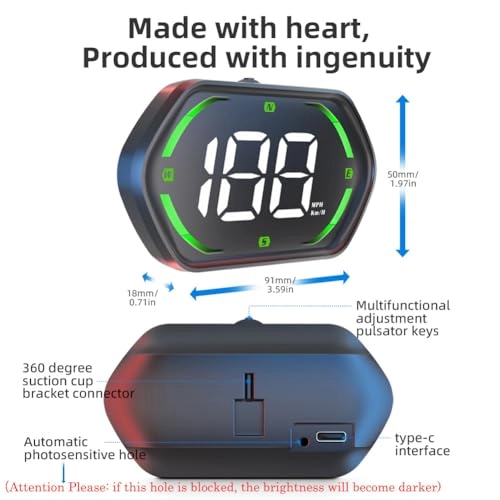GPS Speedometer HUD - 2025 New MPH/KMH
