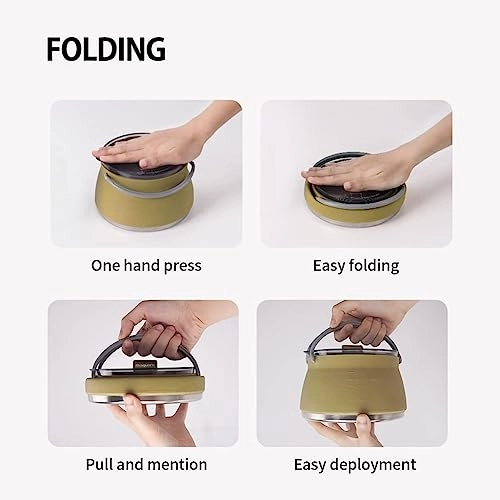 Folding Silicone Kettle - 1 Liter