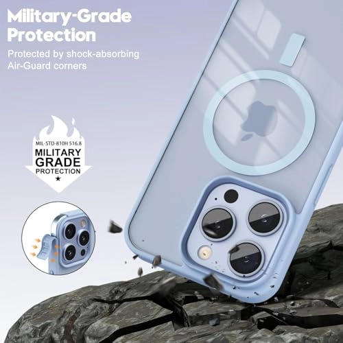 Case for iPhone 16 Pro Max Clear Back Phone Bumper Cover with MagSafe for iPhone 16 Pro Max