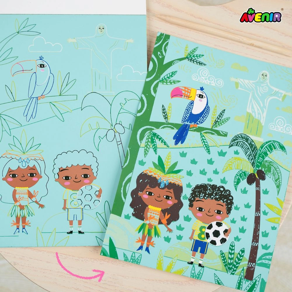 Let's Travel Together Scratch Book - Suitable for 5 years and above