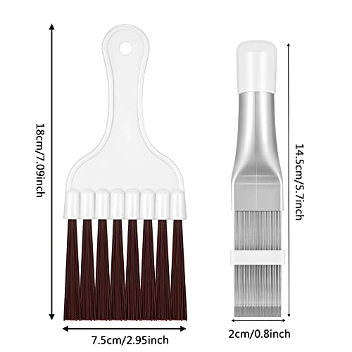 Fin Comb - 14.5 x 2.5 cm + Fin Cleaning Brush - 18 x 7.5 cm