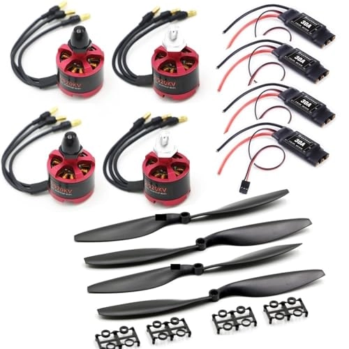 30A Brushless ESC + 3.5mm Connector + 2212 920KV Brushless Motor + 1045 Propeller