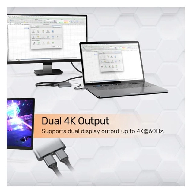USB-C to Dual DisplayPort Adapter - 8K 7680x4320@60Hz