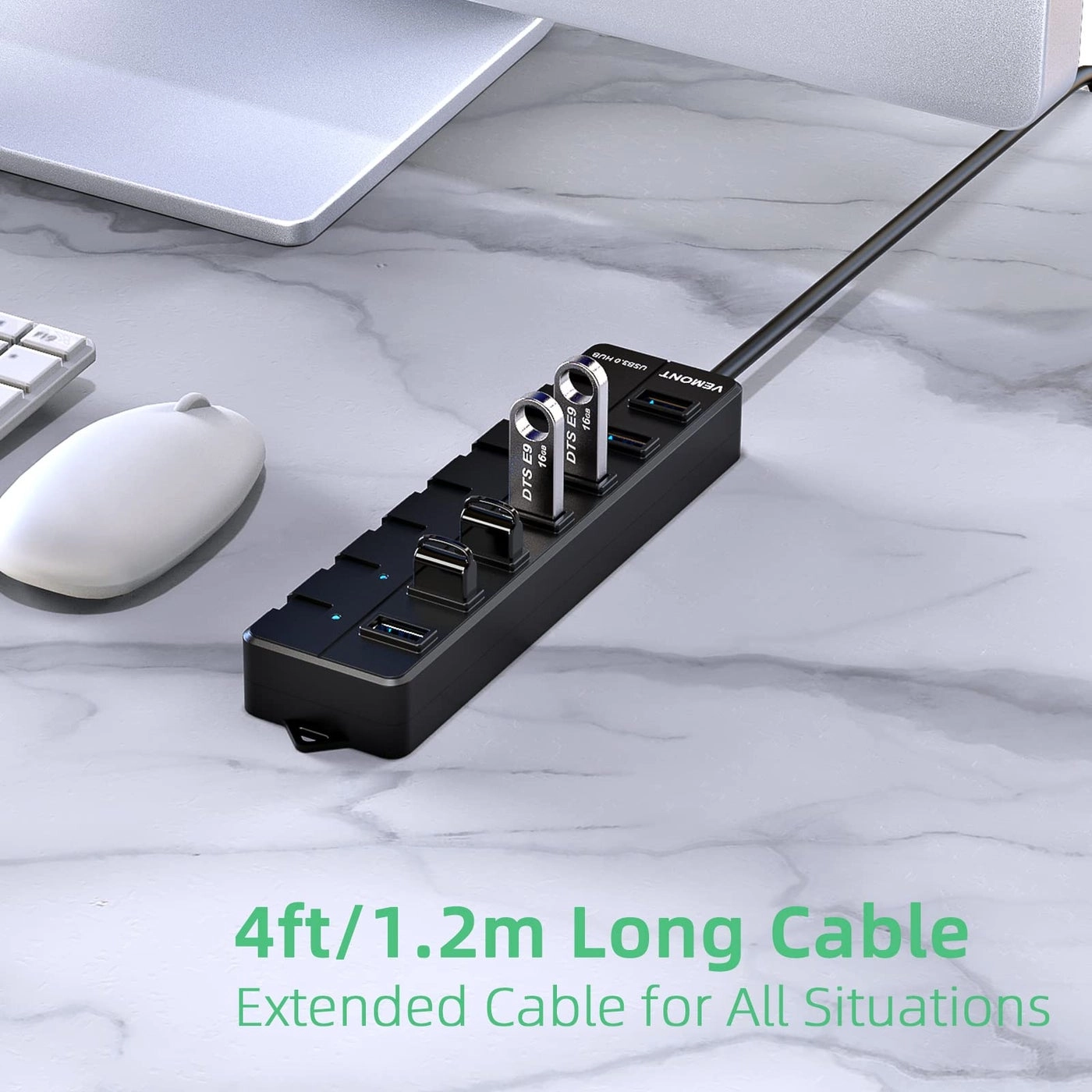 USB hub - 7-Port USB 3.0 5V2A Power Adapter