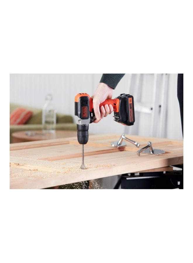 Cordless Power Drill + Battery - 1.5 Ampere-hour 18 V + Tool Set