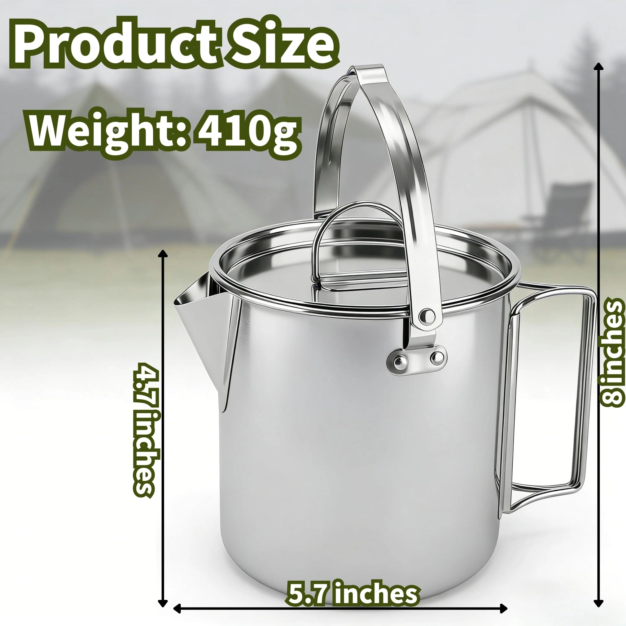 Camping Tea Kettle - 1.0 Count 1.2 Liters