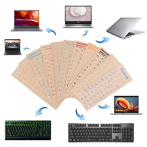Universal Korean Keyboard Stickers - Wireless