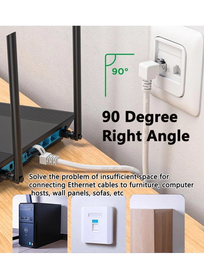 90 Degree CAT6 Ethernet Cable - 6FT 30FT