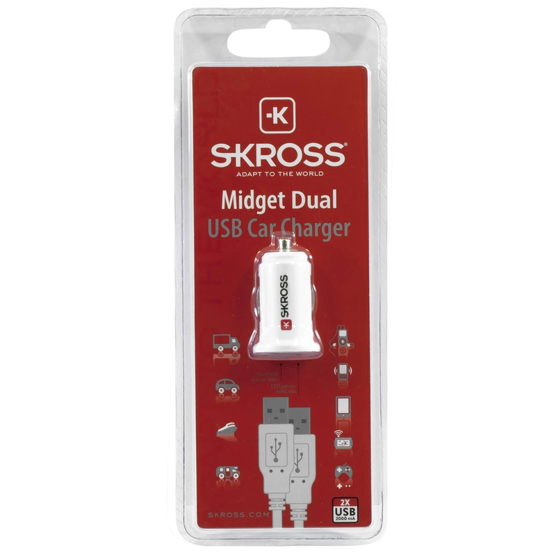Skross Midget Car Charger - 12 VAC 2A