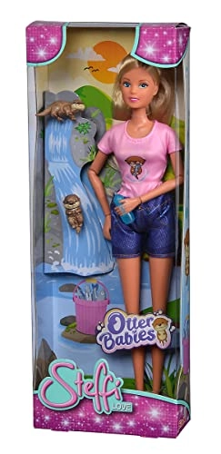 Steffi Love Otter Babies Doll - Pink Ages 3+
