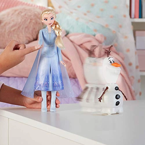 Elsa Fashion Doll + Olaf Figure