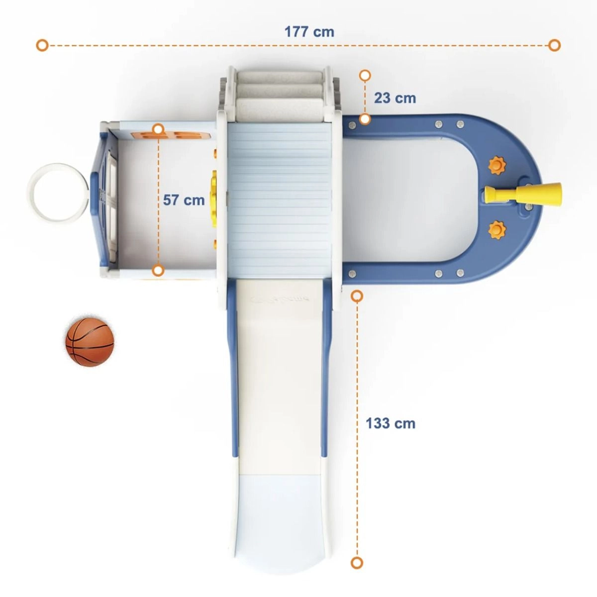 Boat Play House - Activity Slide Basketball