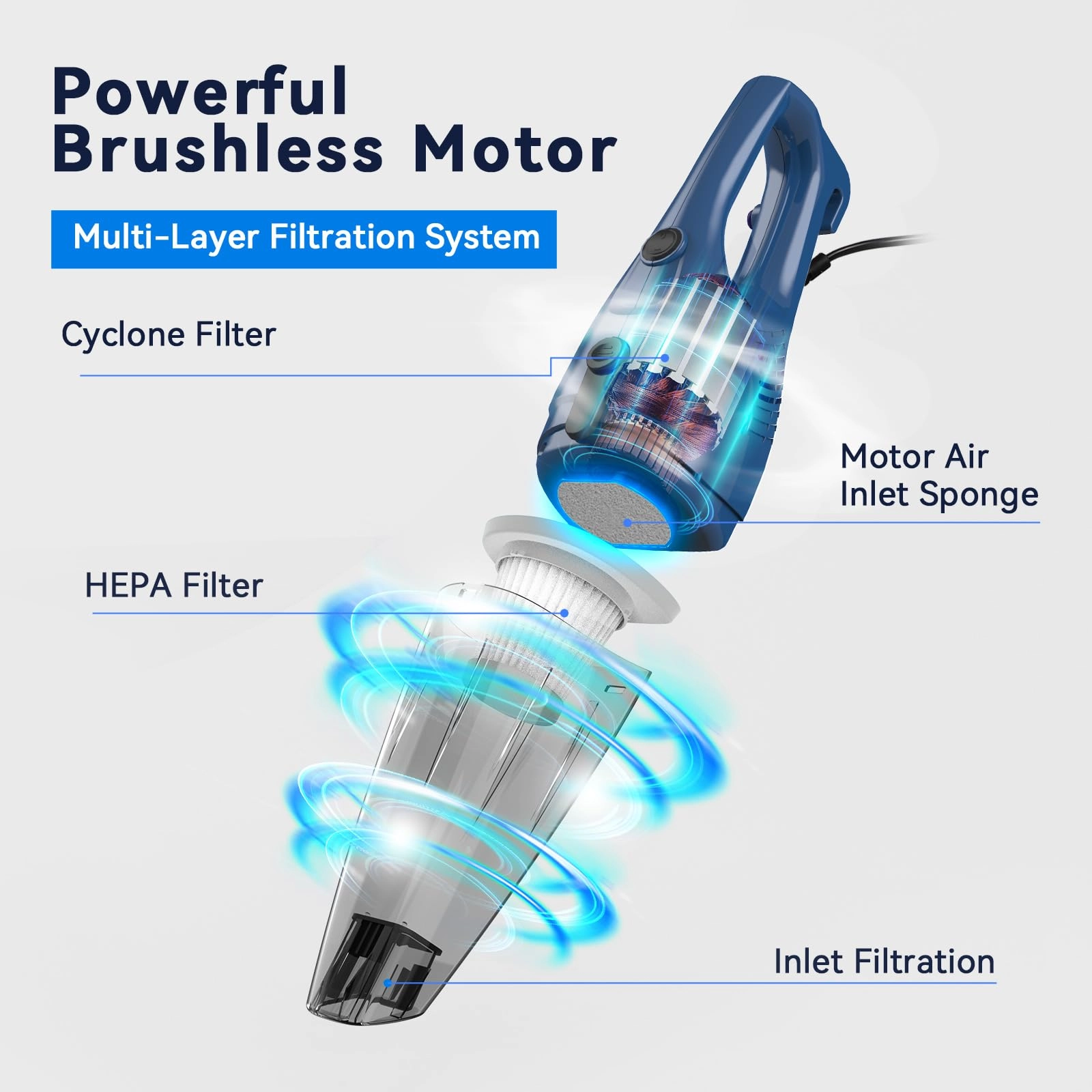 Corded Vacuum Cleaner - 12-in-1 Stick handheld