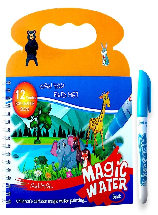 Water Magic Drawing Book - 15 Page Reusable Fruits Theme