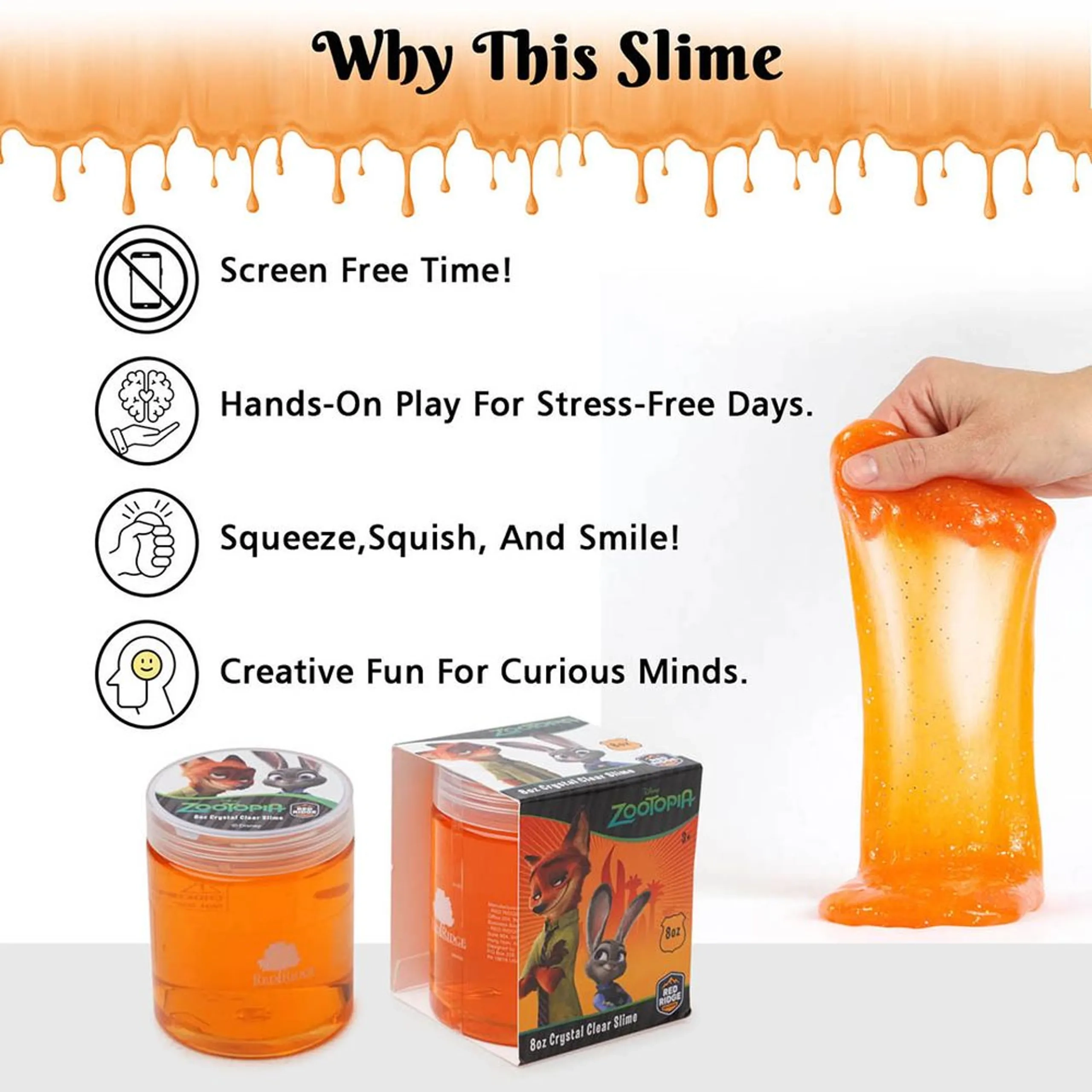 Disney Zootopia Crystal Clear Slime - 3+ years