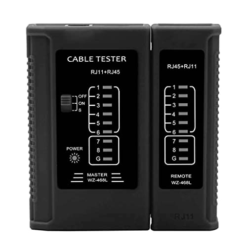 LCD Cable Length Test - RJ11 RJ45 BNC PoE PING